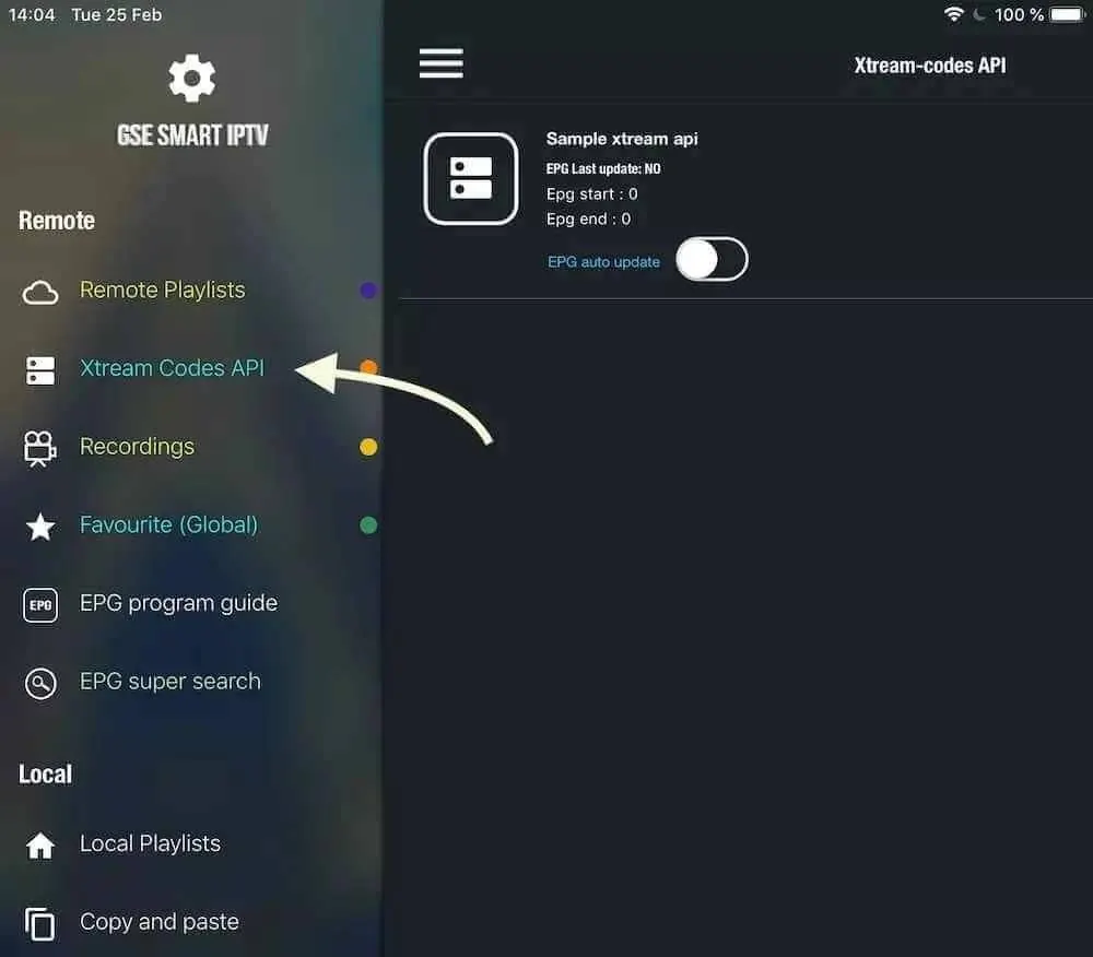 Ouvrez Xtream Codes API